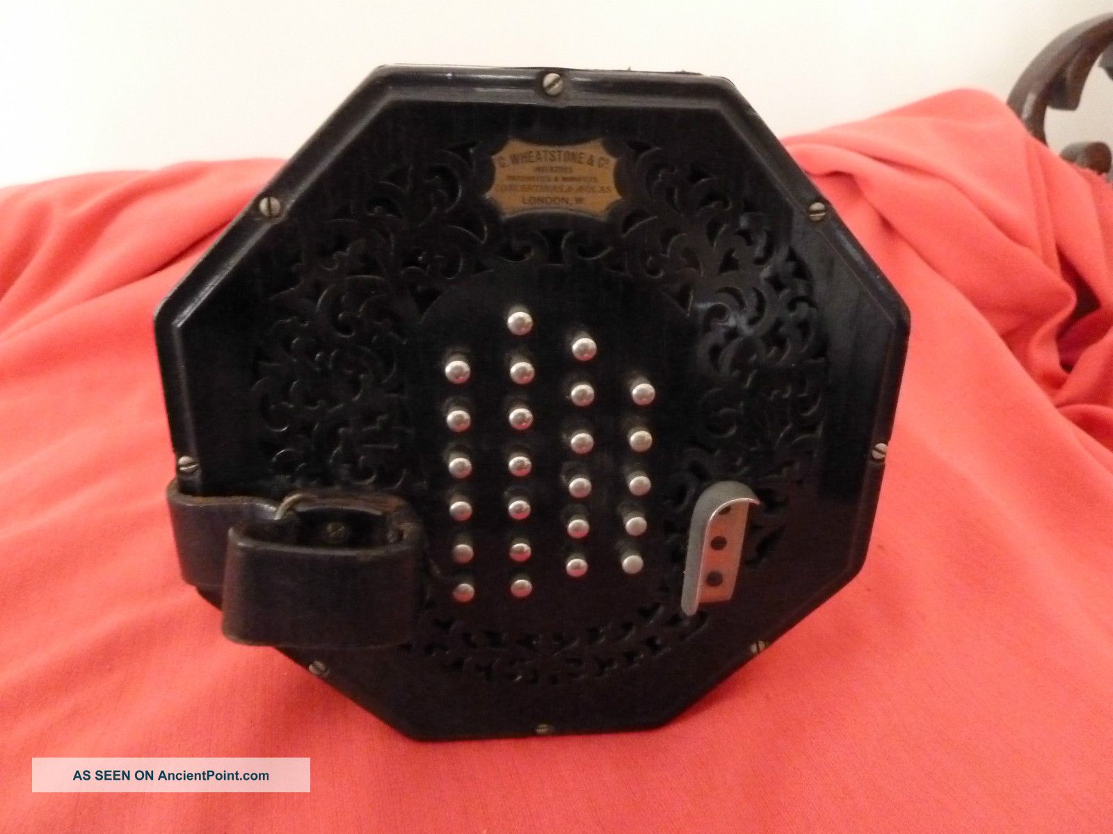 Antique C.  Wheatstone Concertina Serial Number 24237 In Good Order. Musical Instruments (Pre-1930) photo