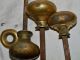 10 Antique Reclaimed Brass Door Pull Lever Handle Knobs & 4 Spindles Door Knobs & Handles photo 4