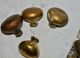 10 Antique Reclaimed Brass Door Pull Lever Handle Knobs & 4 Spindles Door Knobs & Handles photo 6