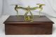 Vintage Brass Desktop Postal Scale With Drawer,  Weights,  Envelopes & Note Paper Scales photo 1
