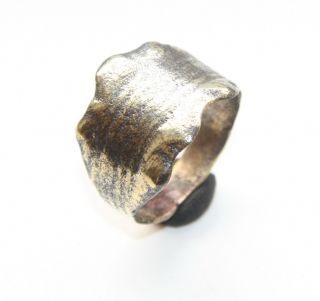 Ancient Old Viking Bronze Ornament Ring (oct16) photo