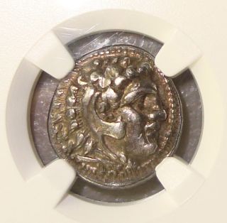 336 - 323 Bc Alexander Iii,  The Great Lifetime Ancient Greek Silver Drachm Ngc Au photo