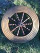 Antique Wooden Irish Spinning Wheel With 21 
