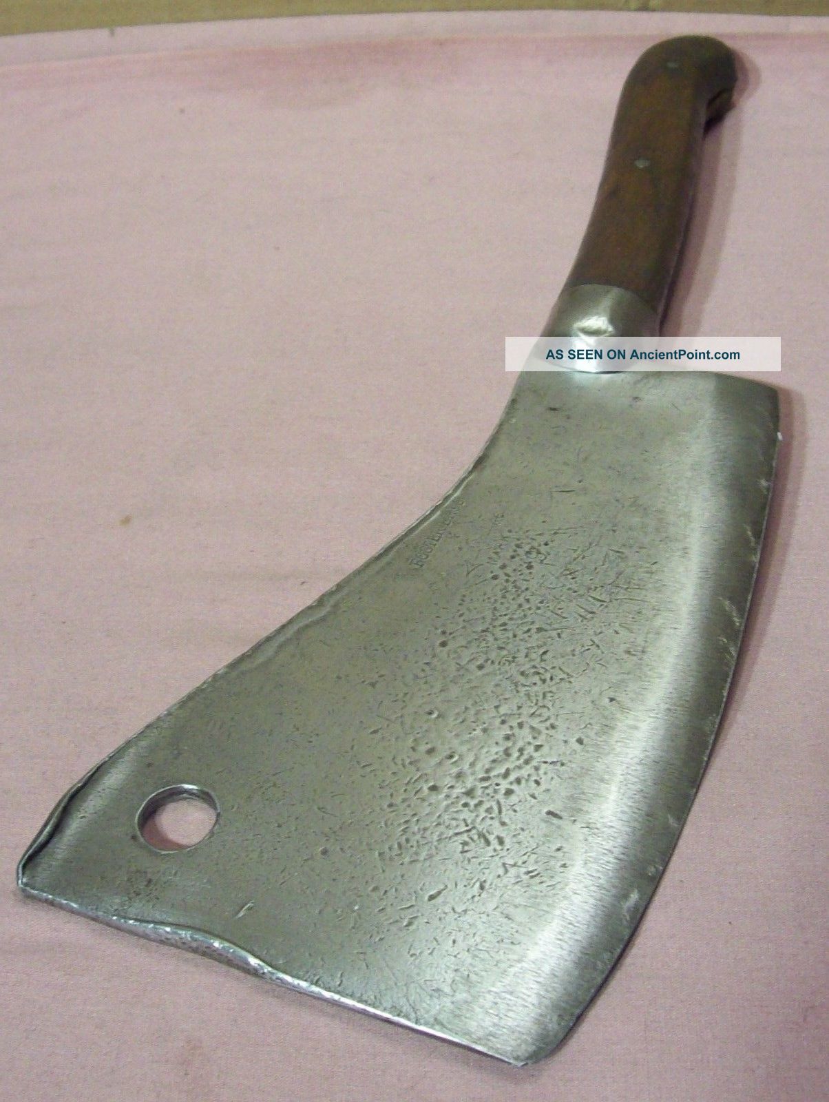 Antique Foster Bros.  9 Meat Cleaver Very Sharp,  Primitive Butcher Knife Utensil Primitives photo