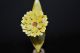 Vase With Yellow Metal Flower Figure Paperweight Miniature O Vases photo 9