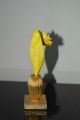 Vase With Yellow Metal Flower Figure Paperweight Miniature O Vases photo 1