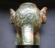 Rare Antique Chinese Hongshan Jade Double Animal Head Vessel 1560g Other Antique Chinese Statues photo 2