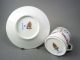 Antique Hand Painted Porcelain Coffee Cup Saucer Duo By Hirsch Dresden C1900 Cups & Saucers photo 5