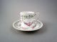 Antique Hand Painted Porcelain Coffee Cup Saucer Duo By Hirsch Dresden C1900 Cups & Saucers photo 7