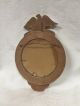 Vintage Federal Convex Mirror With Federal Eagle 13 Stars Wood Frame Mirrors photo 2