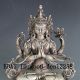 Chinese Silver Copper Hand - Carved Kwan - Yin Buddha photo 1