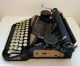 Antique Black W/rose Gold Corona 4 Bank Portable Typewriter 1930 Case Typewriters photo 4