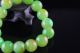 Natural 12mm Jade Jadeite Round Beads Stretchy Jade Bracelet 011 Bracelets photo 2