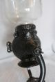 Antique Cast Iron Painted Black Arcade Crystal No.  3 Wall Mount Coffee Grinder Other Antique Home & Hearth photo 1