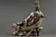Old Miao Silver Carved Efficacy Kwan - Yin Posture Leisurely Lie On Lotus Statue Kwan-yin photo 2