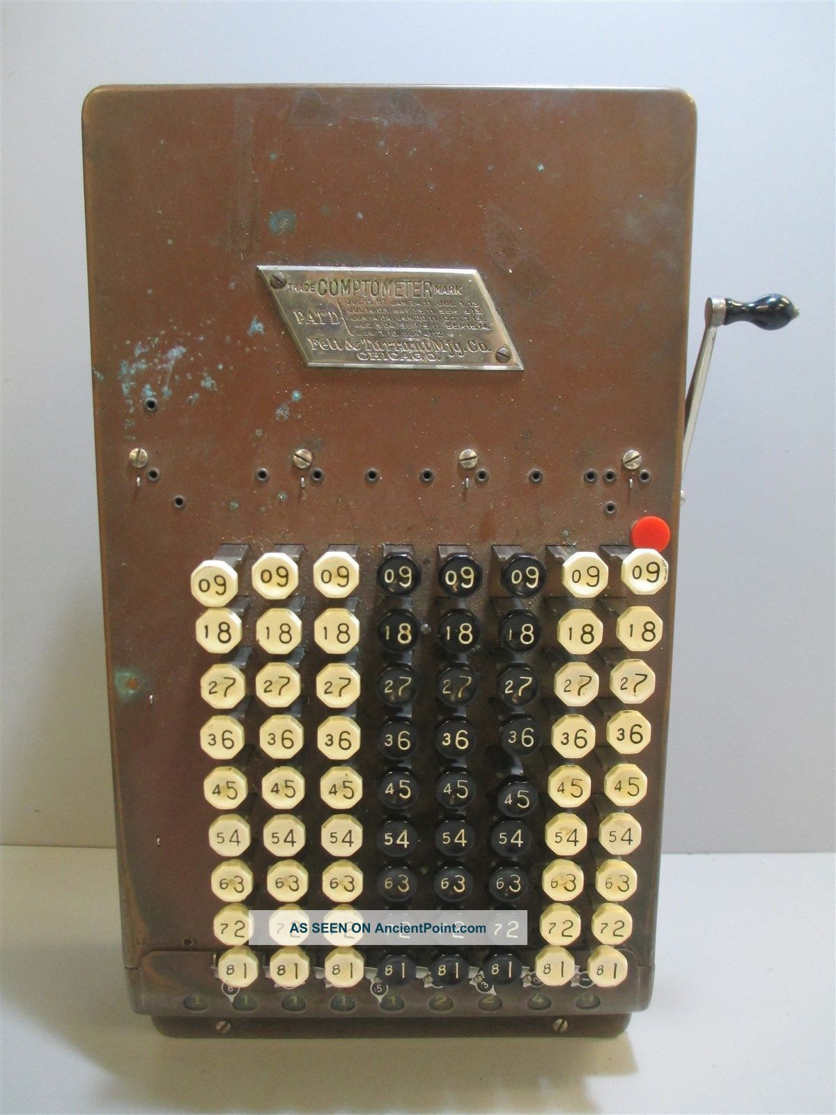 Antique 1920s Felt & Tarrant Mfg.  Co Comptometer Calculator Adding Machine Cash Register, Adding Machines photo