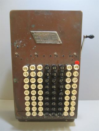 Antique 1920s Felt & Tarrant Mfg.  Co Comptometer Calculator Adding Machine photo