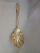 Antique Reed & Barton Solid Shell Casserole Serving Spoon 1901 Tiger Lily L1 Flatware & Silverware photo 3
