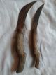 Antique Primitive Wood Old Metal Iron Hand Made Rustic Farm Naive Pocket Knife Primitives photo 1