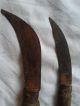Antique Primitive Wood Old Metal Iron Hand Made Rustic Farm Naive Pocket Knife Primitives photo 5