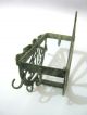 Antique Brass Utensil Holder Rack,  Kitchen Utensil Hook Rack Primitives photo 4
