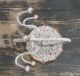 Wrought Iron Spinning Wall Mount Jewelry/key Rack 6 Arm Holder Antique White Primitives photo 1