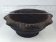 Early 19th C.  Footed Antique Wood Bowl Primitive Woodenware Butter Trencher Primitives photo 2