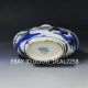 Chinese Colourful Porcelain Hand - Painted Flat Pot ——leaves & Man Pots photo 9