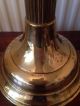 Lovely Vintage Duplex Twin Burner Brass & Glass Oil Lamp White Shade 20th Century photo 6