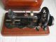 Rare Antique Bradbury Wellington Family Fiddle Base 1891 Sewing Machine In Case Sewing Machines photo 2