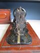 Rare Antique Bradbury Wellington Family Fiddle Base 1891 Sewing Machine In Case Sewing Machines photo 5
