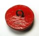 Antique Carved Cinnabar Button Cute Floral Design 3/4 Inch Buttons photo 1