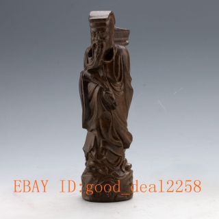 Chinese Agilawood Wood Hand - Carved Eight Immortals Statue 1 photo