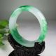 Chinese Hand - Carved Natural Jadeite Jade Bracelet 60mm Bracelets photo 1