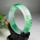 Chinese Hand - Carved Natural Jadeite Jade Bracelet 60mm Bracelets photo 4