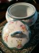 Victorian Hand Painted Round Dresser Dish Trinket With Cover Plates & Chargers photo 2
