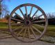 Large Antique Wagon Wheel - 35 