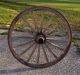 Large Antique Wagon Wheel - 35 
