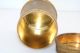 Early Brass Enamel Lid Dresser Jar Metalware photo 5