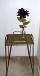 Vtg Retro Mid Century Modern End Side Table Plant Stand Metal Mesh Hairpin Legs Mid-Century Modernism photo 9