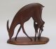 Mid Century Wood Carving - Doe & Fawn - Norway Mid-Century Modernism photo 6