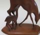 Mid Century Wood Carving - Doe & Fawn - Norway Mid-Century Modernism photo 7