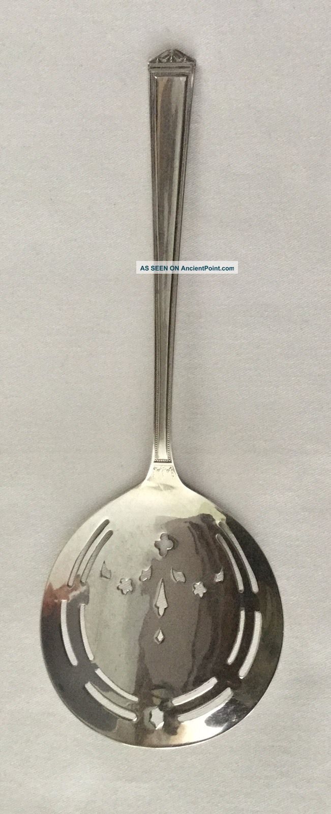 Antique Silver Plate 1847 Rogers Bros Slotted Spoon Flatware & Silverware photo