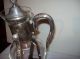Vintage Newport Silverplate Coffee / Tea Glass Carafe With Candle Base Warmer Tea/Coffee Pots & Sets photo 2