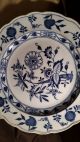 Rare Orig Antique Victorian 1870 ' S Dresden B.  W.  &c Plate Blue Floral Dish Vintage Plates & Chargers photo 6
