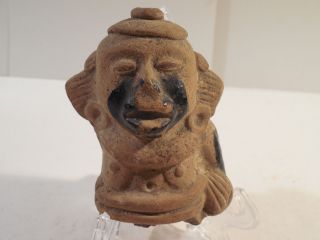 Vera Cruz Remojadas Figure Pre - Columbian Archaic Ancient Artifact Olmec Mayan Nr photo