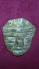 American Antique Pre Columbian Stone Head Carved From Stone Nicely Made The Americas photo 4