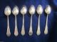 6 Holmes & Edwards Silverplate Oval Soup Tablespoons,  Lincoln 1895,  7 Inch Flatware & Silverware photo 4