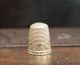 Estate Antique Victorian 14k Yellow Gold Hand Engraved Sewing Thimble O88 Thimbles photo 2