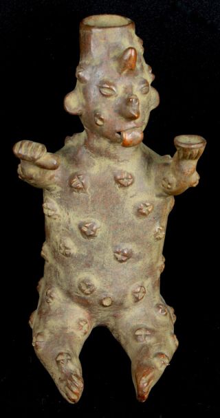 Mayan Aztec Terracotta Pottery Sculpture Statue Figurine A1 photo